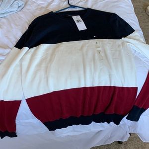 Tommy Hilfiger Sweater Color Block NEW WITH TAGS